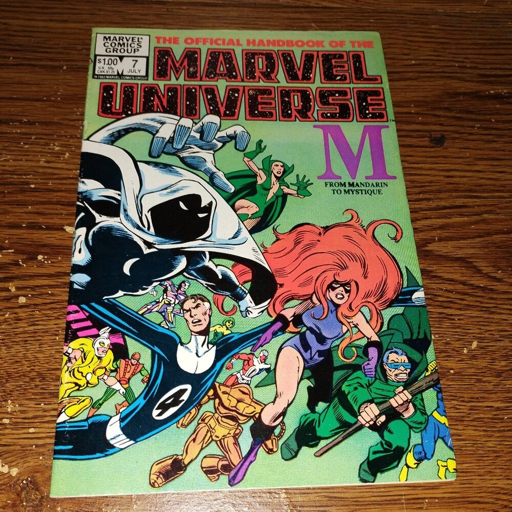 Official Handbook of the Marvel Universe M #7 (Marvel Comics, July 1983)